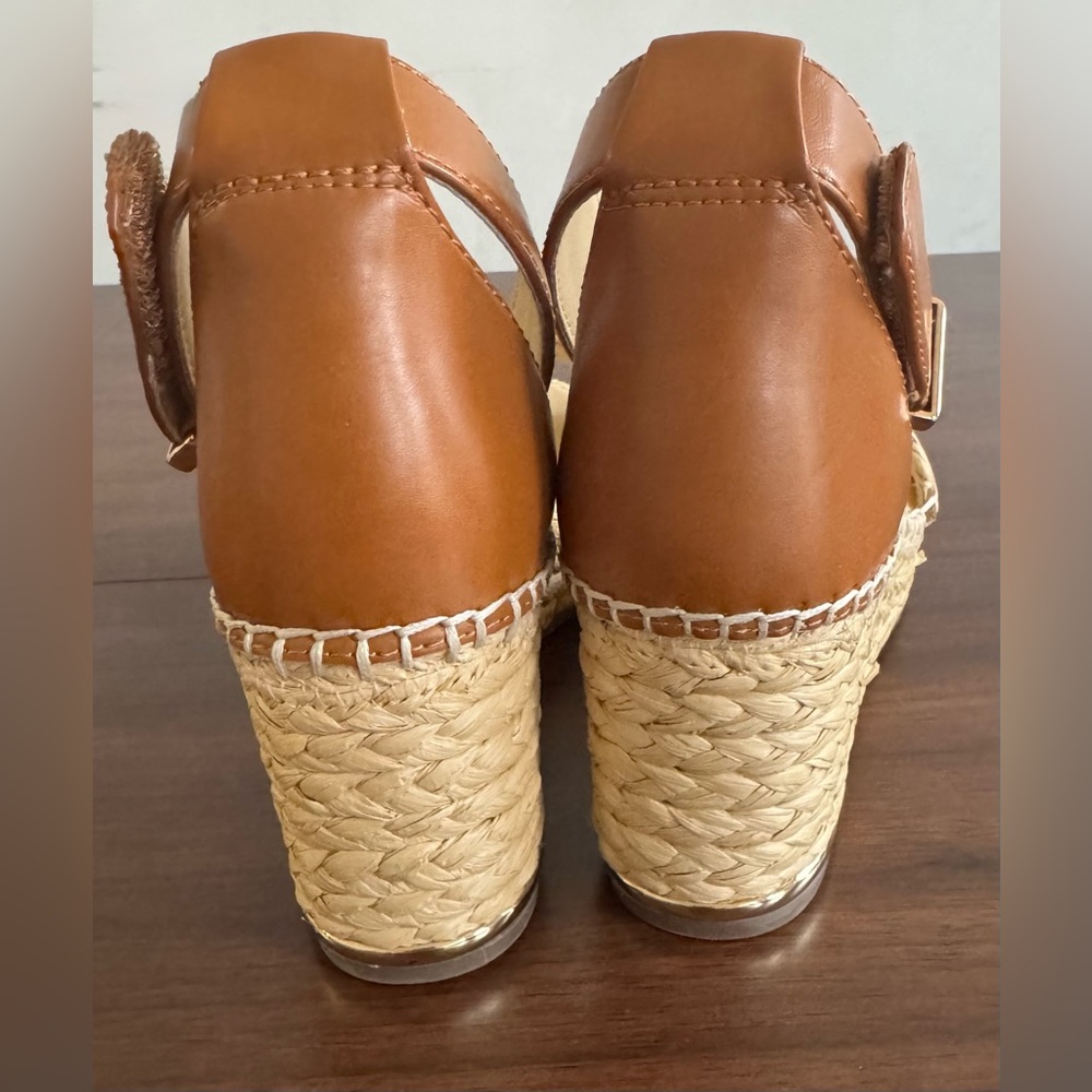 Franco Sarto Clemens Womens Espadrille Wedge Sandal Natural Tan US Size 9.5 - Picture 4 of 8